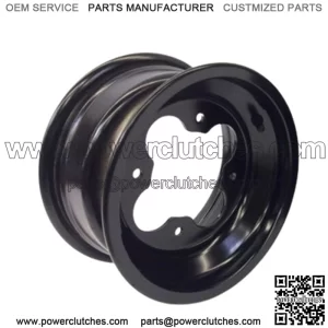 DWT A5 BLACK 10" FRONT REAR WHEELS RIMS 10X5 4+1 4x110 4/110 Polaris RZR170