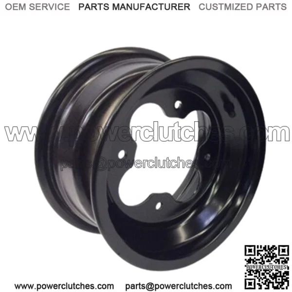 DWT A5 BLACK 10" FRONT REAR WHEELS RIMS 10X5 4+1 4x110 4/110 Polaris RZR170