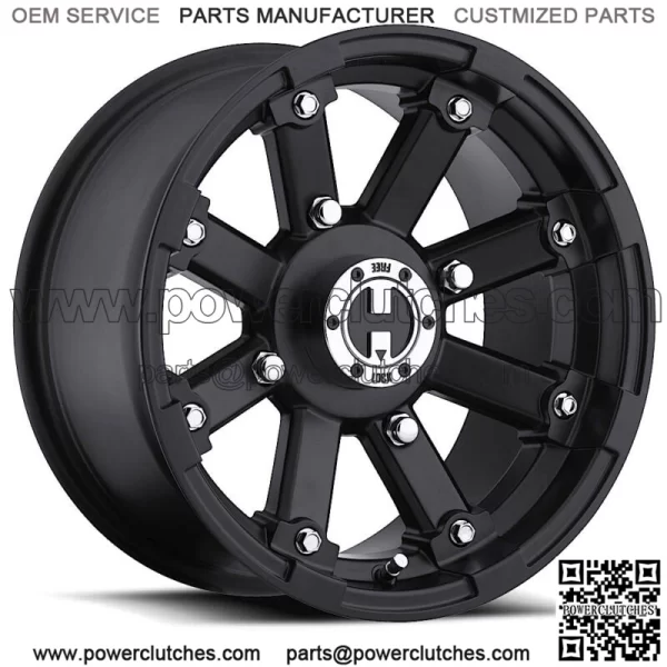 1) 14x8 4/110 4+4 DOT Vision Style 393 LOCKOUT ATV UTV some Polaris RIM WHEEL (for: Polaris)