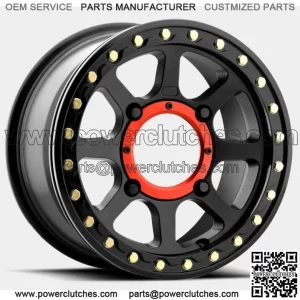 KMC XD KS234 Addict 2 Beadlock UTV Aluminum Wheel 15x6 4/137 Satin Black (For: Can-Am)