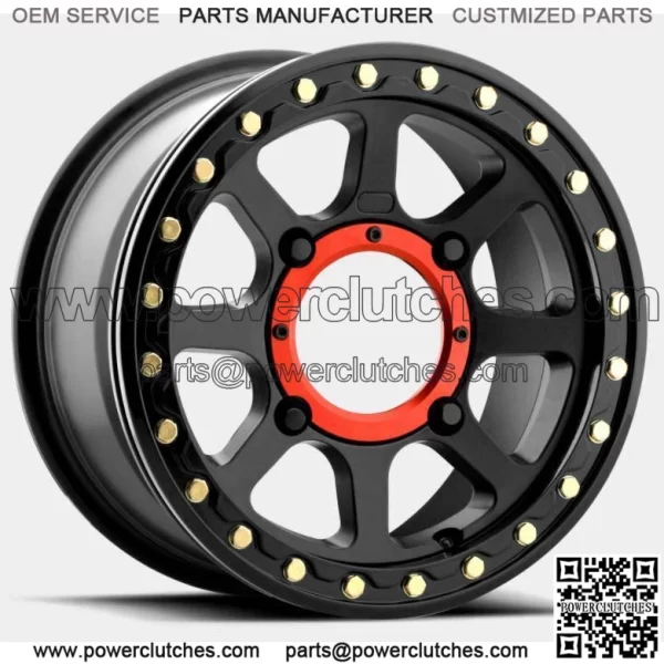 KMC XD KS234 Addict 2 Beadlock UTV Aluminum Wheel 15x6 4/137 Satin Black (For: Can-Am)