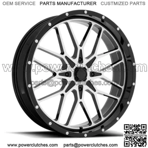 M45 Portal Wheel | Gloss Black, Machined | CanAm 4x137 | Wheels
