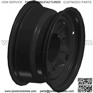 Polaris Off Road Rim, 12 x 6, Black,  OEM Part 1523395-067, Qty 1