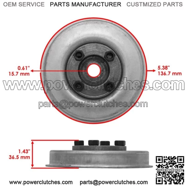 7600142YP Driven Hub & Cup for Snapper Murray 2813523 281123 422023BVE - Image 2