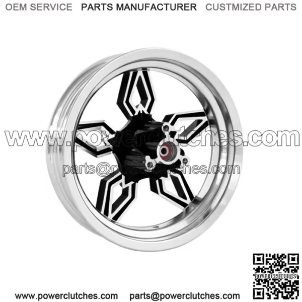 Polaris 1523451-067 Black Front Wheel Rim 12x6 Ranger Sportsman EV 500 570 700 - Image 2