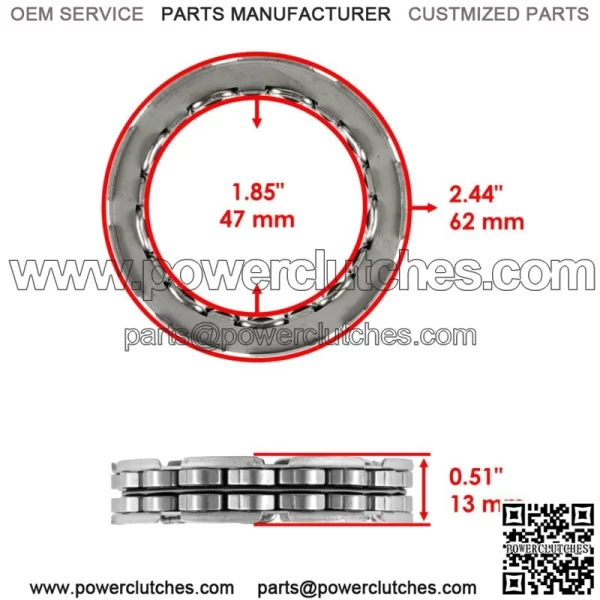 Wet Clutch Carrier Shoes with Bearing for Kawasaki Teryx 4 800 KTR800 2014 - 2020 (For: More than one vehicle) - Image 4