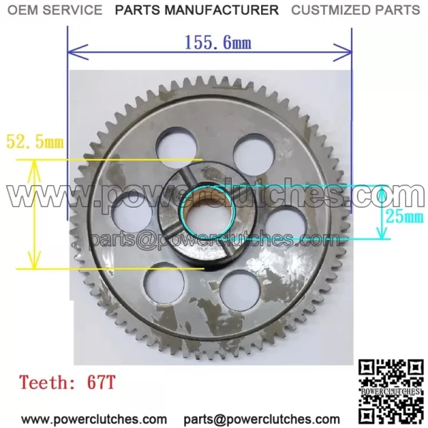 NEW Yamaha Grizzly 400 07~08 Grizzly 450 07~12 one-way Starter Clutch Gear - Image 4