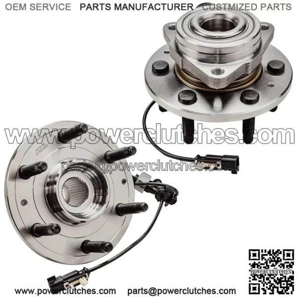 8pcs Front Wheel Bearings and Sway Bar Hubs for Chevy Silverado 1500 (For: Silverado 1500)