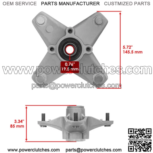 Front Wheel Hub For Yamaha Blaster 200 YFS200 2003-06 / Raptor 350 YFM350 04-07 (For: Yamaha YFS200) - Image 2