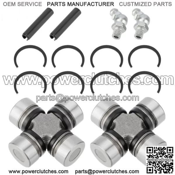 2SET Front Prop Shaft U-Joint for Polaris Ranger 400 500 570 700 800 900 1000 EV