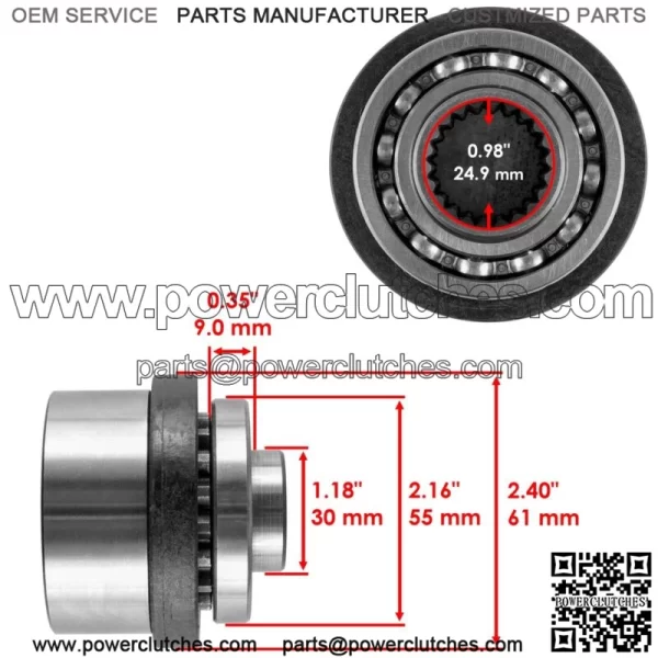 Front Differential OST Output Hub For Polaris Sportsman ETX EFI MD 2015 (For: Polaris Sportsman 570) - Image 2