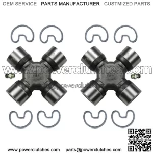 2 Premium Cardan Shaft Universal Joint Front Center Rear Greaseable (For: More Than One Vehicle)