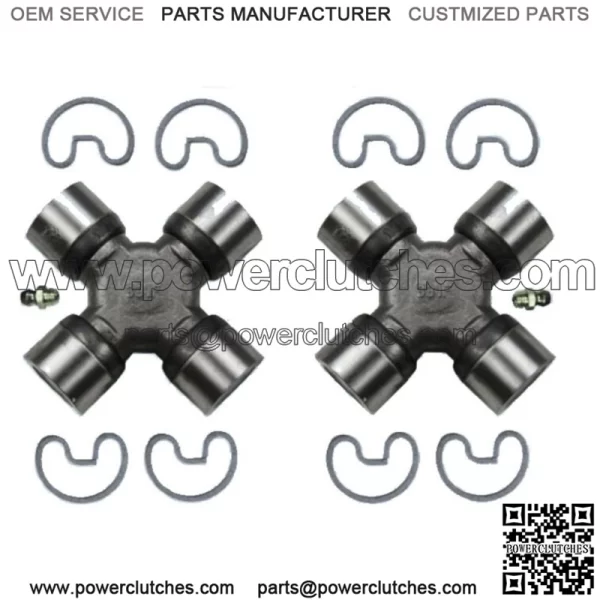 2 Premium Cardan Shaft Universal Joint Front Center Rear Greaseable (For: More Than One Vehicle)