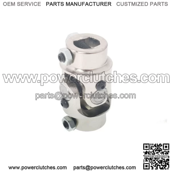 Single Universal Steering Shaft Chrome Steel Cardan Joint 3/4" DD X 3/4" DD 2pcs - Image 4