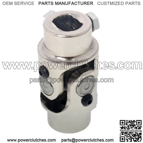 U-joint steering coupling, chrome plated single shaft U-joint 3/4" DD X 3/4" DD 5pcs - Image 3