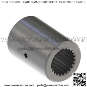 Splined coupling of the drive shaft MFWD