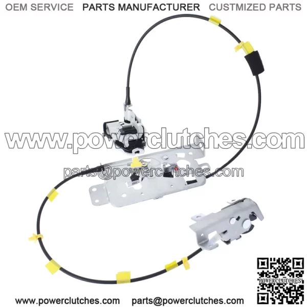 Rear Right Passenger Door Lock Assembly Latch with Cable Fits 2004-2008 Ford F-150 - Image 2