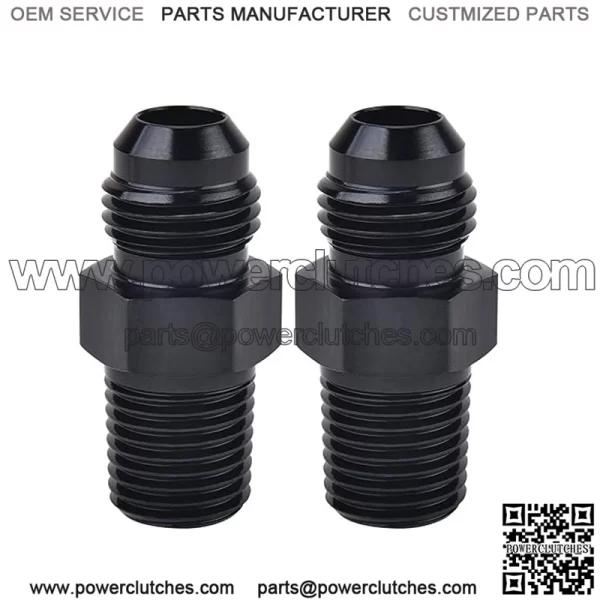 AN4 male to 1/4NPT 2-pack