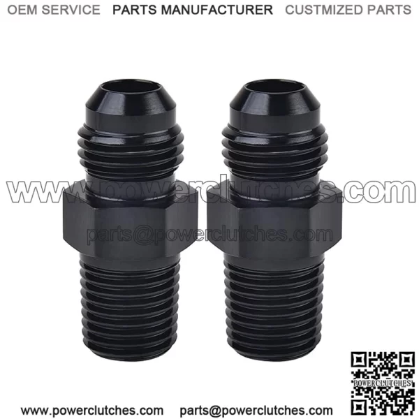 AN6 male to 1/4NPT 2-pack