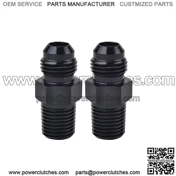 AN12 male to 1/2NPT 2-pack