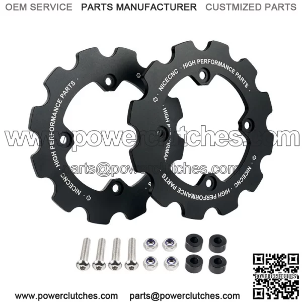 Dual Sprocket Guard Chain Protector For Yamaha 700 YFM700 2006-2023 Black For: More than one vehicle
