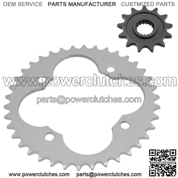 Front & Rear Sprockets Kit for Honda TRX450R TRX450ER 2006-2014 (For: Honda) - Image 5