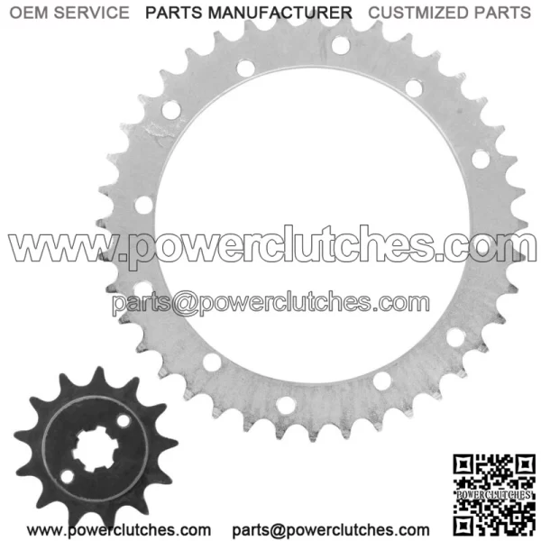 Front & Rear Sprockets Kit for Yamaha Blaster 200 YFS200 1988-2006 (For: Yamaha YFS200)