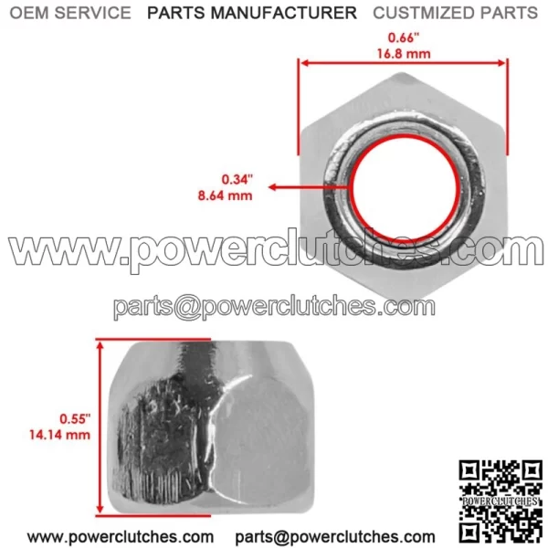 Front and Rear Wheel Nuts for Polaris Scrambler 850 13-21 / Scrambler 1000 16-17 - Image 2