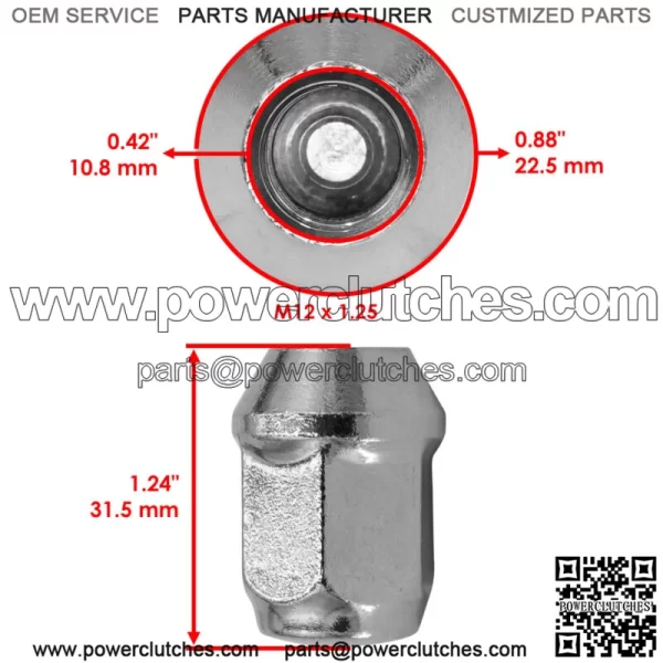 Wheel Nut For Yamaha Viking 700 14-24 Viking VI YXM700 15-24 YXZ1000R 16-23 - Image 2