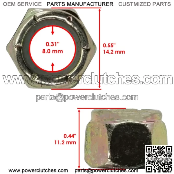 7542439 7542453 A-Arm Swing Arm Suspension Nut For Polaris Sportsman 500 96-2006 - Image 2