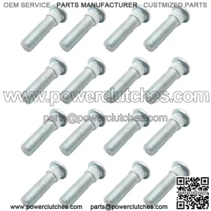 16 Front Rear Wheel Stud Bolts for Polaris Ranger 400 500 570 700 800 900 EV ETX