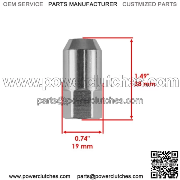 8X Wheel Lug Nut 3/8 for Polaris Sportsman 800 EFi 2005 2006 2007 (For: Polaris Sportsman 800) - Image 2