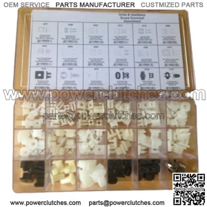 Suitable for Nylon Grille, Headlight, Marker, Fender, Grommet, Screw Nut Clip Kit (For: More than one vehicle)