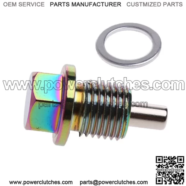 M14*1.5 Aluminum Magnetic Color Oil Drain Bolt Oil Pan Nut 3.7cm x 2cm Parts (For: More than one vehicle)