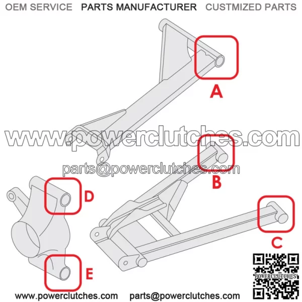 7519042 Rear Control Arm Bolt for Polaris RZR 800 10-2014 / RZR 570 12-2020 - Image 2