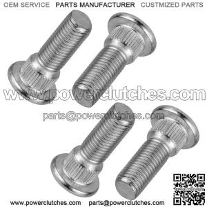 4 Front Wheel Hub Bolts Fits Yamaha Rhino 660 YXR660F 4x4 2005 2006-2007 (For: 2006 Yamaha Rhino 660)