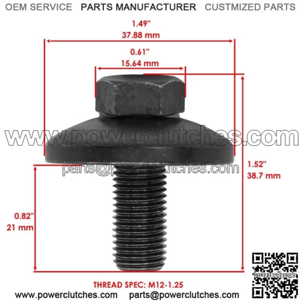 21549011 Blade Bolt & Washer For Ariens 936060 936061 936064 936065 936070 - Image 2