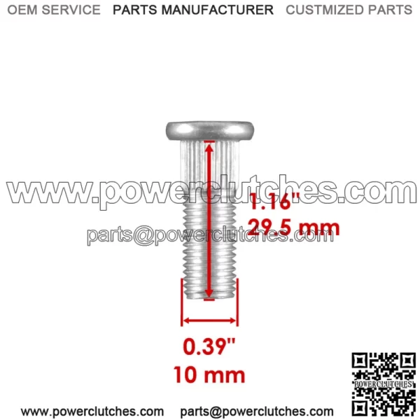 8 Front or Rear Hub Stud Bolt Fits Kawasaki Brute Force 750 KVF750 4x4I 2008-11 (For: Kawasaki) - Image 3