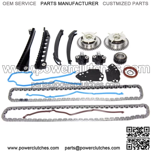 Timing Chain Kit + Cam Phasers + Cover Gasket 04-08 for Ford F150 Lincoln 5.4L 3V (For: Ford F-150)