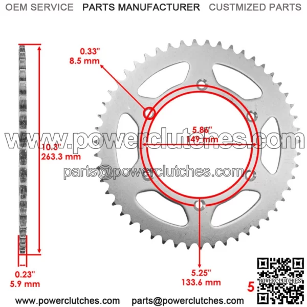 Drive Chain & Sprockets for Kawasaki KX250X 2021-23 520 Pitch 114 Link - Image 3