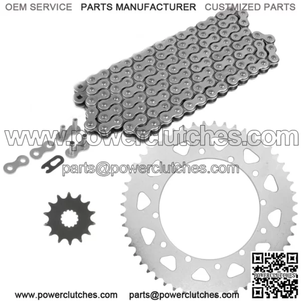 Drive Chain and Sprockets for Yamaha WR400F 1998 520 Pitch 114 Link