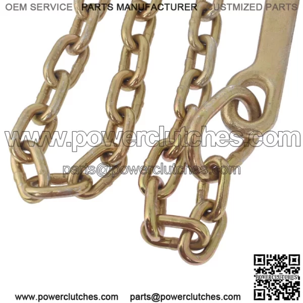 Wrecker Tow Chain 5/16 x 6 FT 15" Axle J Hook Hook Rollback Carrier - Image 3