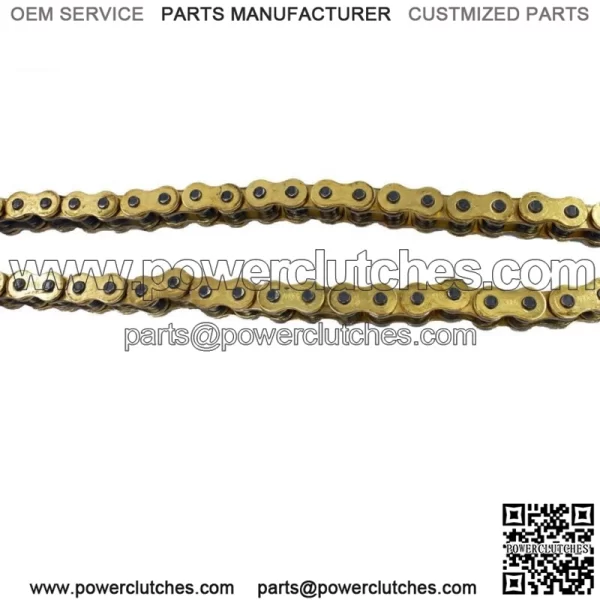 Gold 530x150 O-Ring Drive Chain Motorcycle 530 Pitch 150 Links 8200# Tensile - Image 2