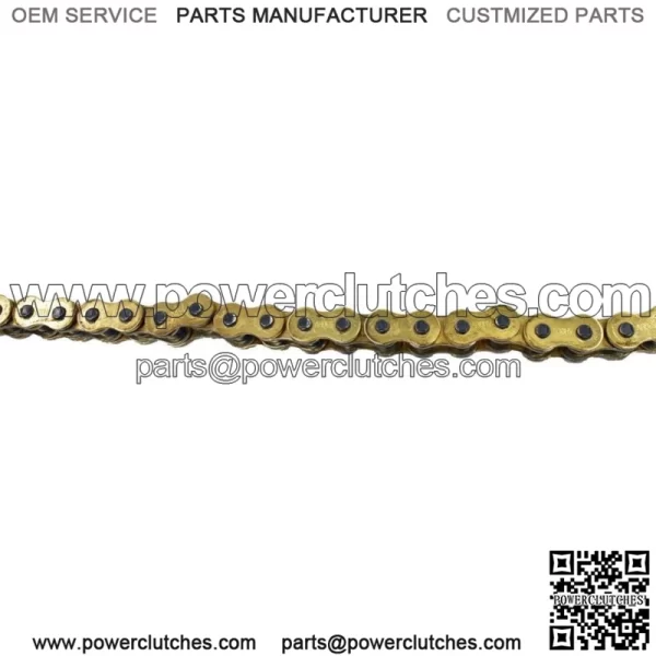 Gold 530x150 O-Ring Drive Chain Motorcycle 530 Pitch 150 Links 8200# Tensile - Image 3