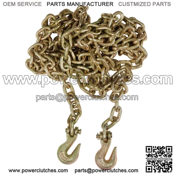 3/8" 20' G70 Tow Chain Tie Down Binder With Grade 70 Hooks New