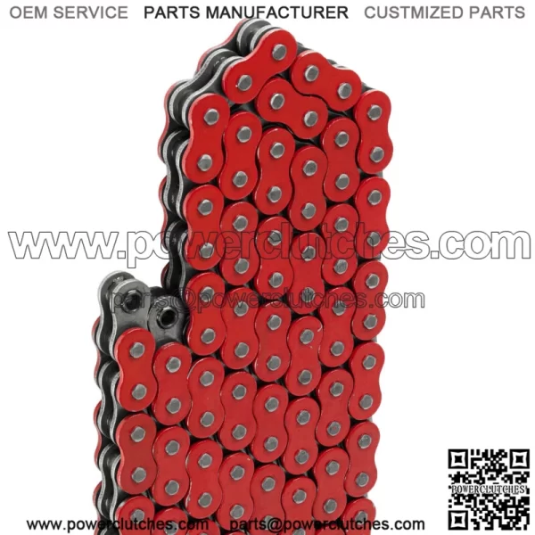 O-Ring Drive Chain for Honda TRX450R 2004 2005 2006 2007 2008 Red (For: Honda) - Image 4