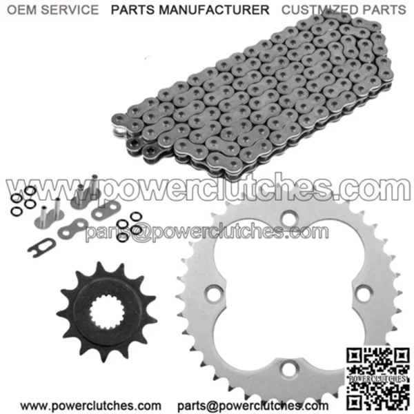 O-Ring Drive Chain & Sprockets Kit for Honda TRX450R TRX450ER 2006-2014 (For: Honda)