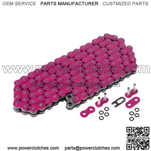 Pink O-Ring Drive Chain for Honda TRX450R 2004 2005 2006 2007 2008 (For: Honda)
