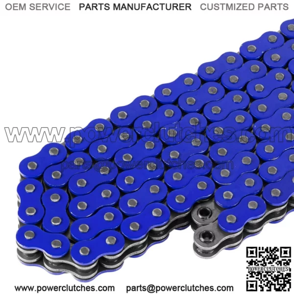 O-Ring Blue Drive Chain for Yamaha Raptor 700 YFM700R Se 2006-2013 (For: Yamaha Raptor 700) - Image 3