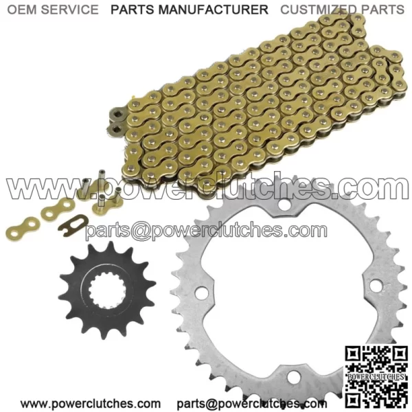 Drive Chain & Sprockets Kit for Yamaha Raptor 700 YFM700R 2006 2007 2008-2016 (For: Yamaha Raptor 700)